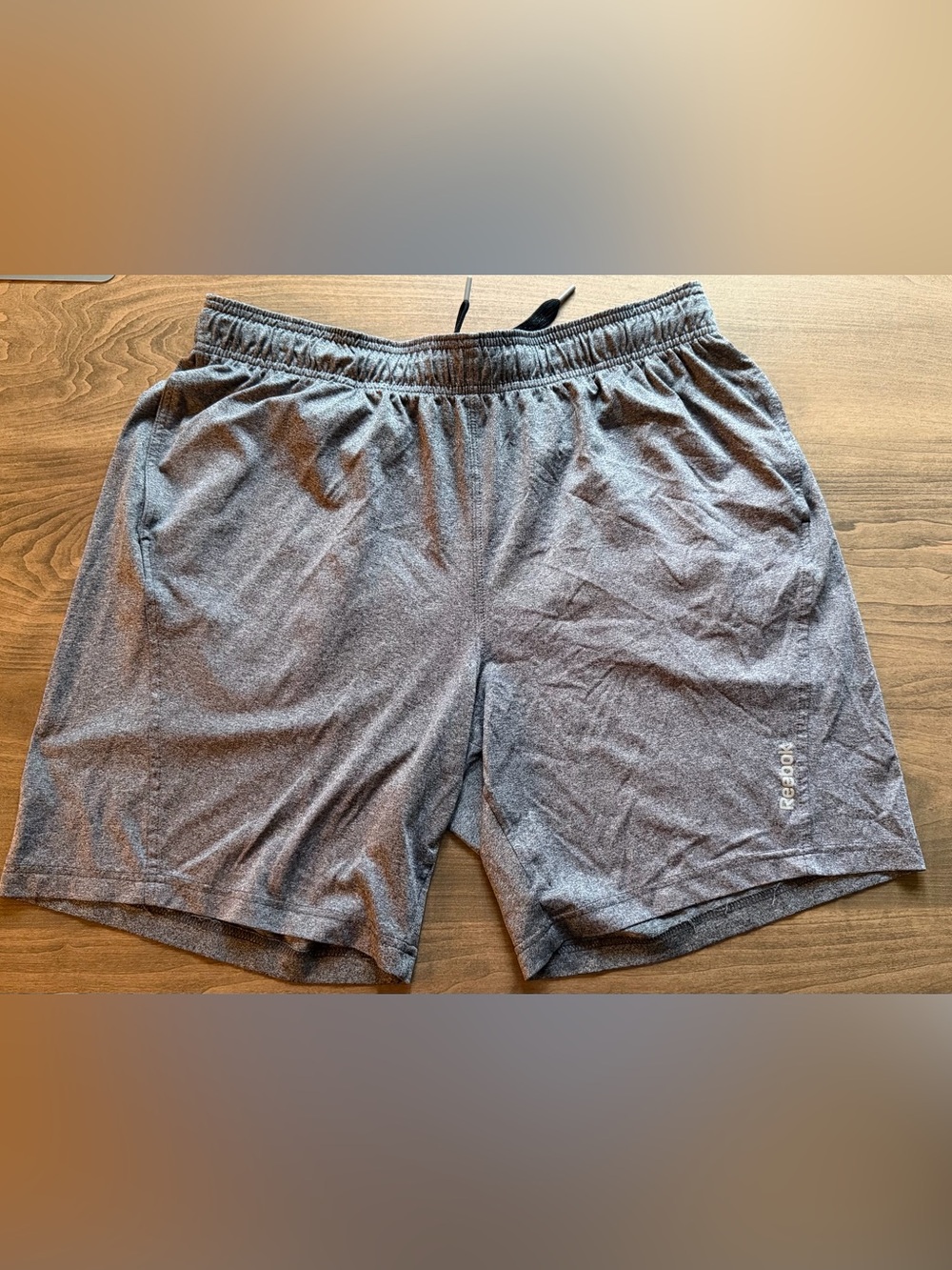 Reebok Gray Men's Athletic Shorts with Elastic Waist
